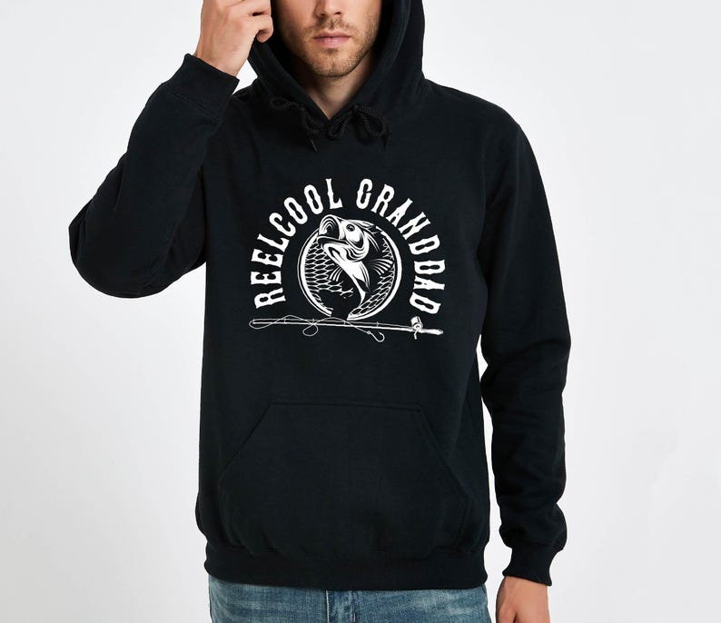 Reel Cool Dad Hoodie, Fishing Dad Sweater, Fathers Day Gift, Dad Birthday Gift, Fisherman Sweatshirt, Dad Fisherman Christmas Gift Sweater bild 6