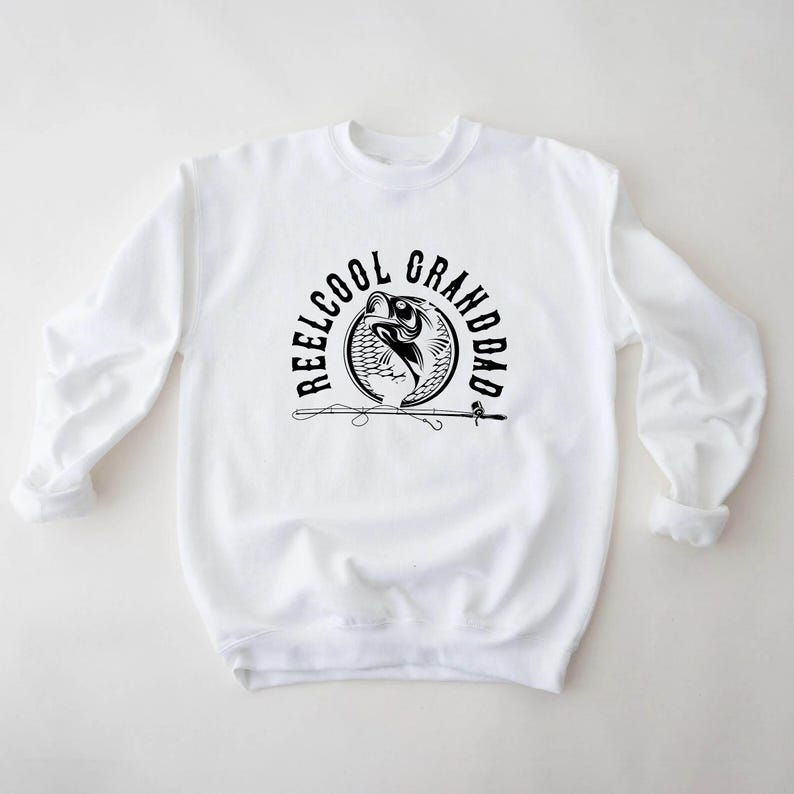 Reel Cool Dad Hoodie, Fishing Dad Sweater, Fathers Day Gift, Dad Birthday Gift, Fisherman Sweatshirt, Dad Fisherman Christmas Gift Sweater bild 13
