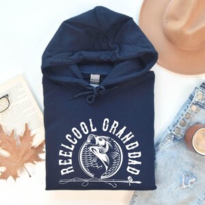 Reel Cool Dad Hoodie, Fishing Dad Sweater, Fathers Day Gift, Dad Birthday Gift, Fisherman Sweatshirt, Dad Fisherman Christmas Gift Sweater bild 5