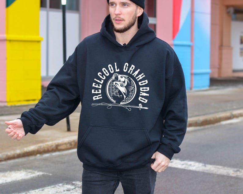 Reel Cool Dad Hoodie, Fishing Dad Sweater, Fathers Day Gift, Dad Birthday Gift, Fisherman Sweatshirt, Dad Fisherman Christmas Gift Sweater bild 10