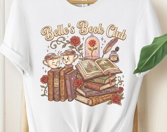 Belle's Book Club Shirt,Princess Belle Shirt,Disney Beauty And Beast Shirt,Magic Kingdom T-Shirt,Princess Matching Tee,Disney Princess tee