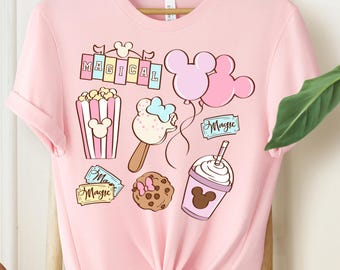 Disney Magical Snacks Shirt, Disneyland 2026 Vacation Tee, Epcot Drinking Shirt, Retro Disney Family Trip T-Shirt, Disney Vacation Shirt
