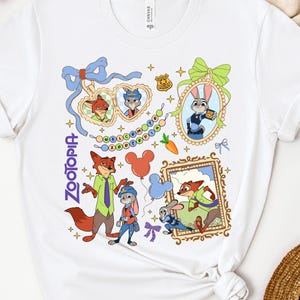 Disney Zootopia Movie Shirt,Judy Hopps Shirt, Nick Wilde Shirt,Retro Zootropolis Disney Shirt,WDW Family 2026 Trip Tee,Disneyland Trip Tee