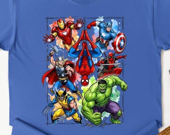 Disney Superheroes Shirt,Marvel Universe 2026 Shirt,Marvel Avengers Shirt,Superhero Shirt,Disneyland Shirt,Spiderman,Avengers Friends Shirt