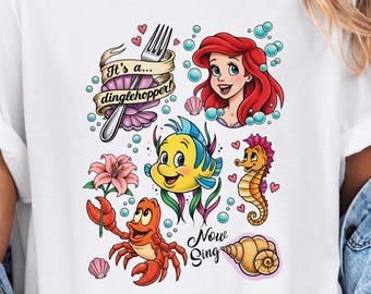 Ariel The Little Mermaid Shirt, Disneyland Princess Ariel Sweatshirt, Disney Girls Trip Shirt, Magic Kingdom T-Shirt, Princess Matching Tee