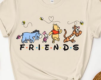 Winnie The Pooh Friends Shirt,Winnie The Pooh Shirt,Pooh Bear And Friends T-Shirt,Disney Pooh T-Shirt,Cute Pooh Bear Shirt,Disneyland Shirt