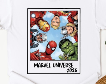 Disney Superheroes Shirt,Marvel Universe 2026 Shirt,Marvel Avengers Shirt,Superhero Shirt,Disneyland Shirt,Spiderman,Avengers Friends Shirt