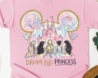 Disney Princess Characters Shirts, Disneyland Princesses Sweatshirt, Disney Girls Trip Shirt, Disneyworld T-Shirt, Princess Matching Tee