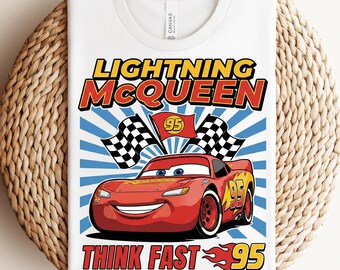 Lightning McQueen Shirt, Cars Movie Tee, Pixar Cars Sweatshirt , Disney Cars Tee, Route 66 Shirt, Ka-Chow 95 Tee, Disneyland Family Vacation