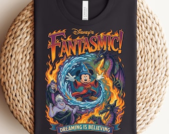 Disney Fantasmic wizard Tee, Disney Friends Shirt, Mickey Mouse Wizard T-shirt, Vintage Mickey Graphic Tee, Disneyland Family Vacation Shirt