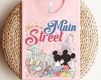 Meet Me On Main Street Shirt, Disneyland 2026 Vacation Tee, Epcot Drinking Shirt, Retro Disney Family Trip T-Shirt, Disney Vacation Shirt