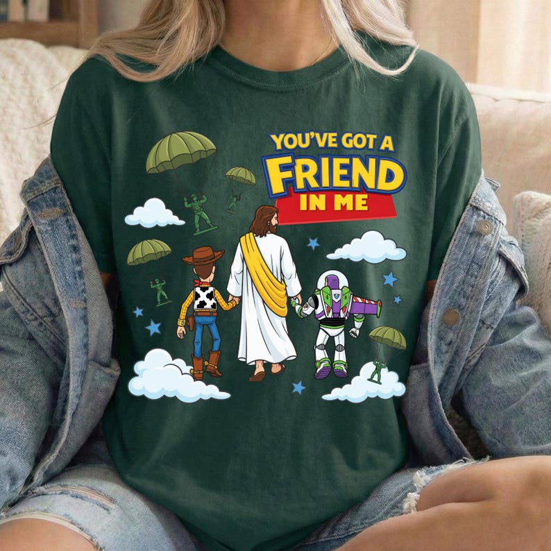 T-shirt Toy Story, t-shirt Toy Story Disney Pixar, Woody, chemise Buzz l'Éclair, t-shirt Vous avez un ami en moi, chemise graphique dessin animé Toy Story image 7