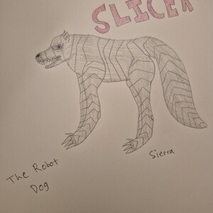 Slicer The Robot Dog Drawing Digital Download