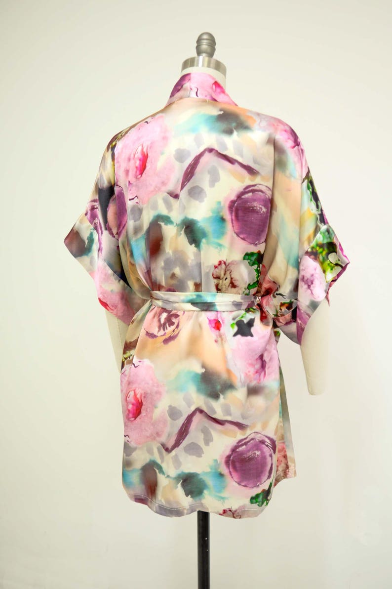 Samantha Silk Limited Edition Summer Print Bride Robe Kimono - Etsy