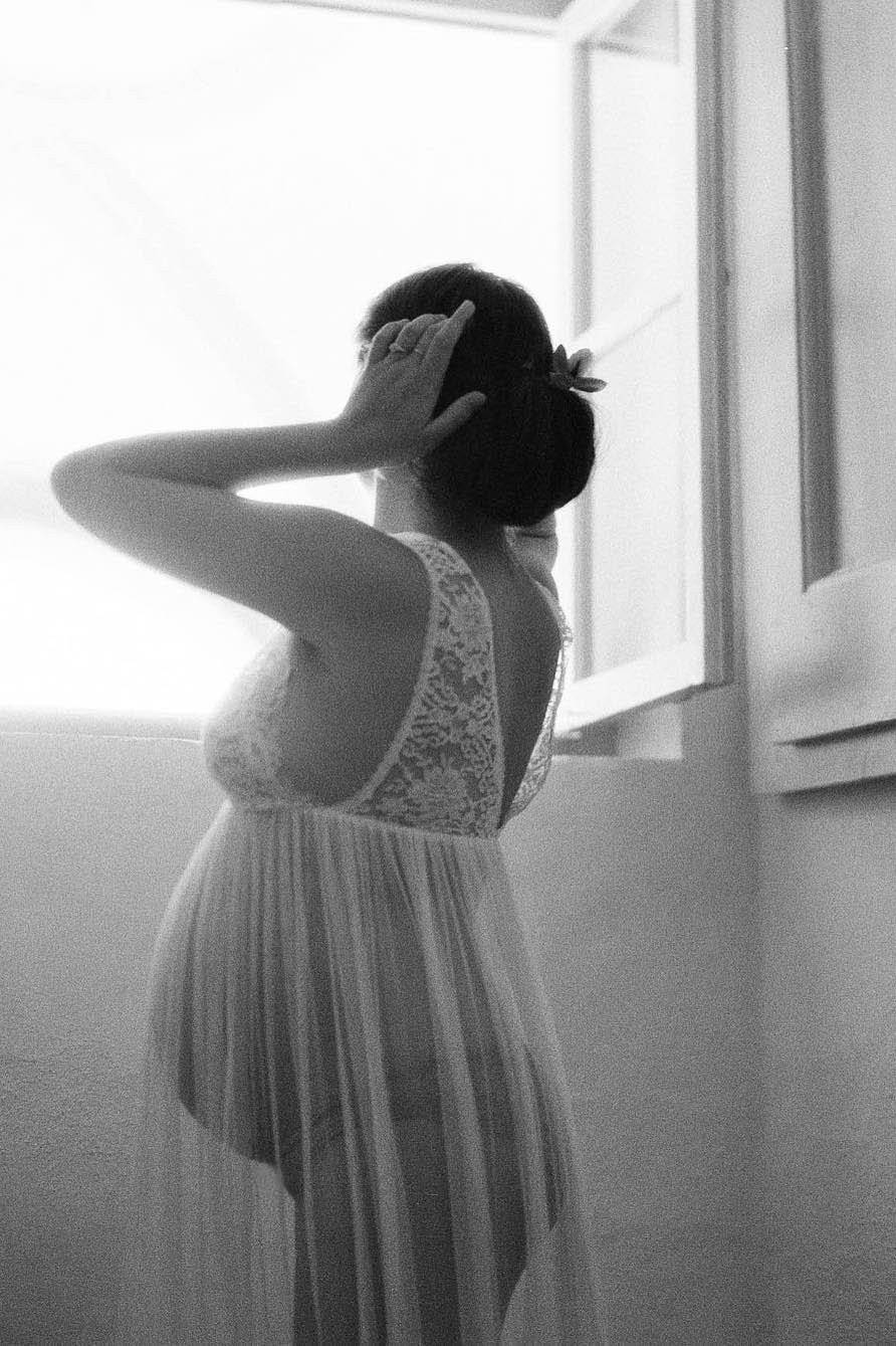 Jen French Lace & Silk Tulle Dressing Gown in Ivory Maternity Etsy