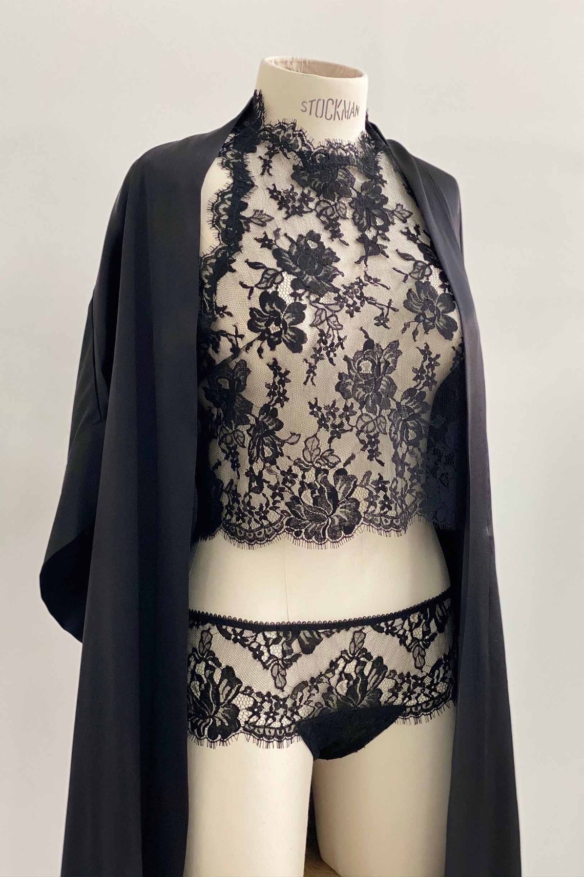 HALTER FRENCH LACE DRESS