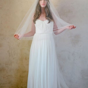 Ethereal Lux Blusher Cathedral Veil ivory image 5