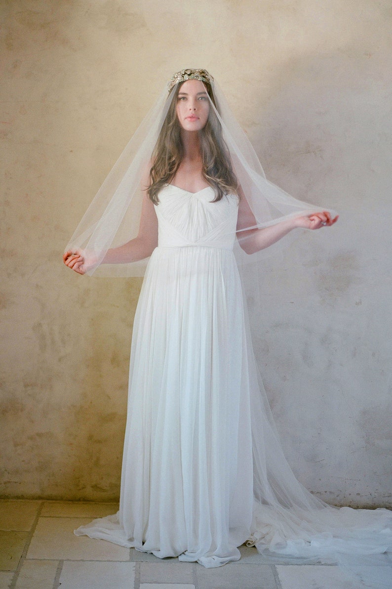 Ethereal Lux Blusher Cathedral Veil ivory image 5