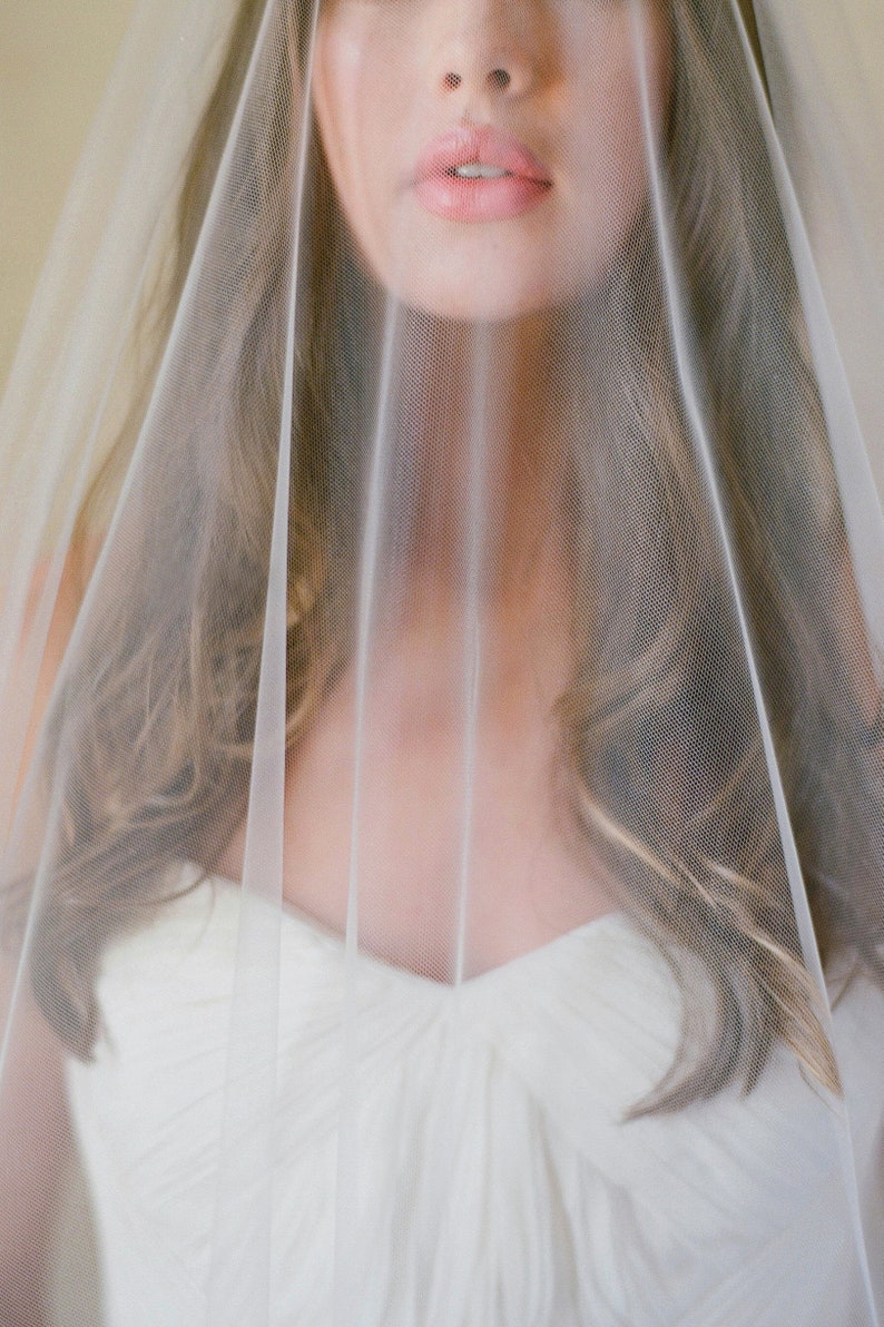 Ethereal Lux Blusher Cathedral Veil ivory image 2