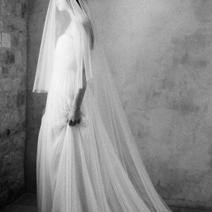 Ethereal Lux Blusher Cathedral Veil ivory image 4