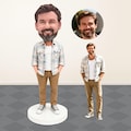 Custom bobblehead dolls, custom men's bobblehead dolls, custom boss bobblehead dolls, custom boyfriend bobblehead, custom husband bobblehead
