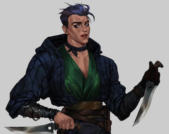 Personalized Fantasy Character Concept,  DnD, Fantasy Art Commission, Original Character, Book Illustration, Digital Art, Original Character