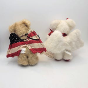 Boyds Bears 愛国的な天使のぬいぐるみセット フェイス エンジェルベアリー ピーススター 4個セット タグ付き 画像 3