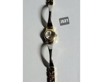 Montre Decade Femme Inoxydable Argenté Or Acier Quartz Nouvelle Batterie J521