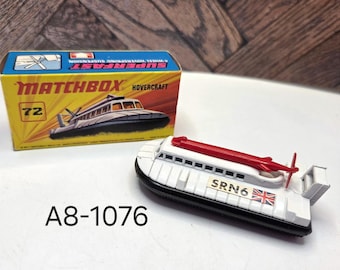 Aerodeslizador Matchbox Superfast No 72 SRN6 Lesney 1972, fabricado en Inglaterra (caja)