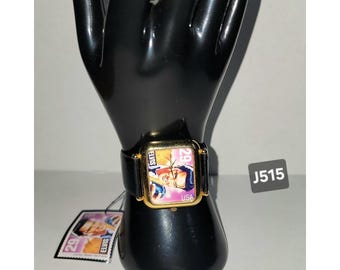 VTG 1992 Elvis Presley Watch Timbre commémoratif USPS 29 cents (J515)