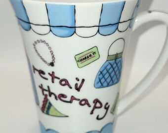 Delish Tasse à café Tasse à thé MUG DE THÉRAPIE AU DÉTAIL, Impression Art Déco 12 oz (G7-489)