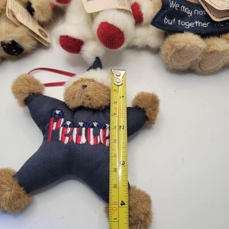 Boyds Bears 愛国的な天使のぬいぐるみセット フェイス エンジェルベアリー ピーススター 4個セット タグ付き 画像 9