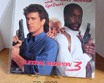 Vidéo grand écran Lethal Weapon 3 LaserDisc 1992 Warner Gibson Glover