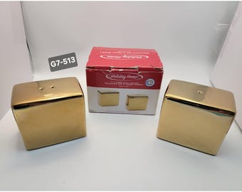 Salière et poivrière en grès doré Holiday Home G7-513