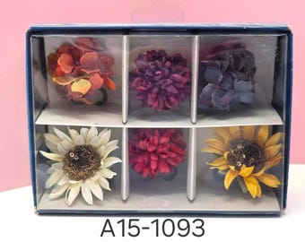 Pier 1 Imports Lot de 6 marqueurs pour verres à vin dahlia tournesol