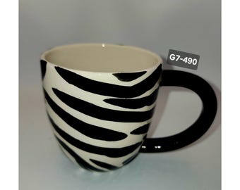 Tasse à café zèbre Pier 1 (G7-490)
