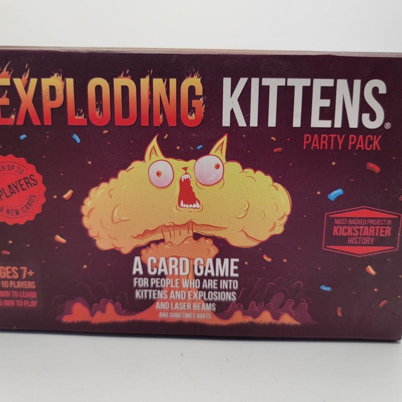 VTG 2000 Purina Pet Music Sampler CD with Exploding Kittens Party Pack Game image 4