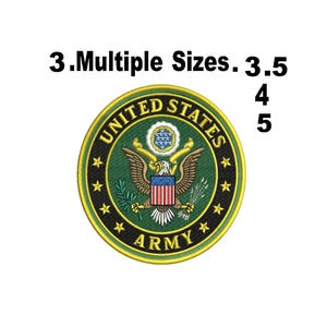 Amerikaans leger zegel borduurwerk ontwerpen | Militair adelaarskam (digitale download)