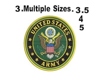 US Armee Wappen Stickdatei | Militär Adlerwappen Digitale Datei | US Navy Logo | Emb DST | Sofortiger Download!
