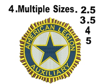 American Legion Auxiliary Stickmuster, 4x2 Stickdatei, 4x2 Stickdatei