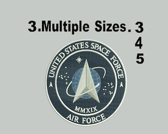 US Luftwaffe, Stickmuster, verschiedene Größen, Stickmuster, Stickdatei