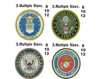VEREINIGTE STAATEN Armee Stickdatei: Armee, Navy, Luftwaffe, Marines (Instant Download)