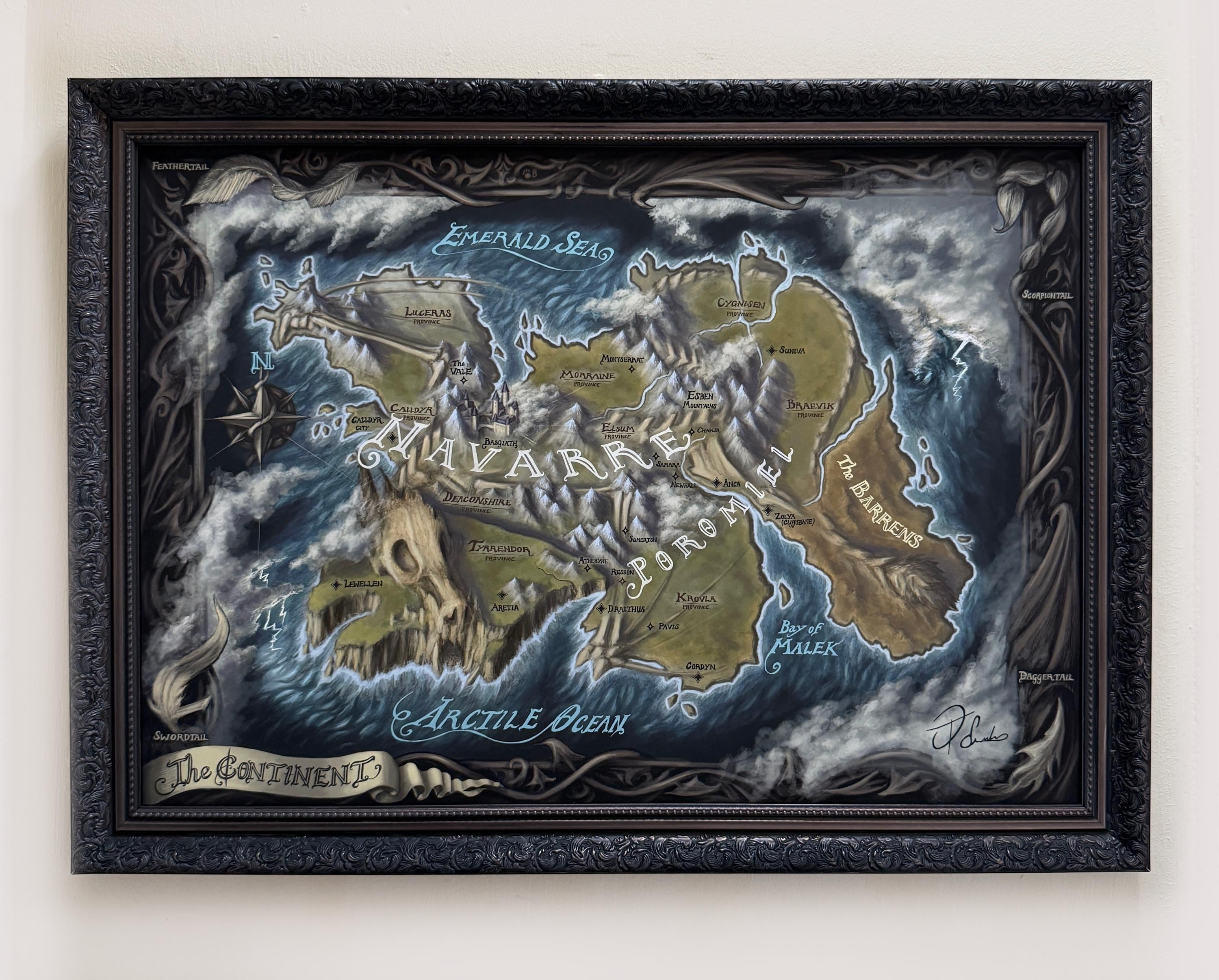 Fourth Wing Map Print (the Continent) - Inspired by the Empyrean Series ...