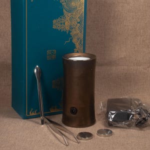 Portable Ceramic Incense Burner, Cordless Aromatherapy Diffuser, Oud/Wax Melt Warmer