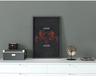 As Above So Below Occult Style Digital Printable Wall Art, Frame Not Included