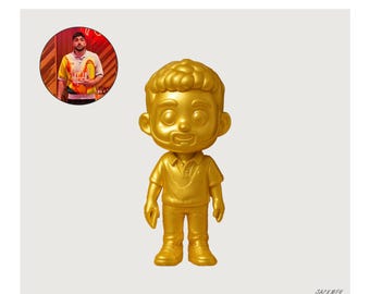 Custom Cartoon Figurine Keychain: Personalized Photo Gift