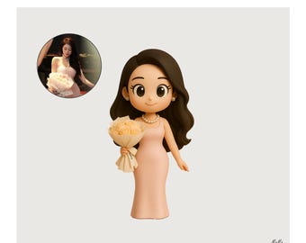 Custom 3D Cartoon Portrait, Personalized Action Figure, Graduation Gift