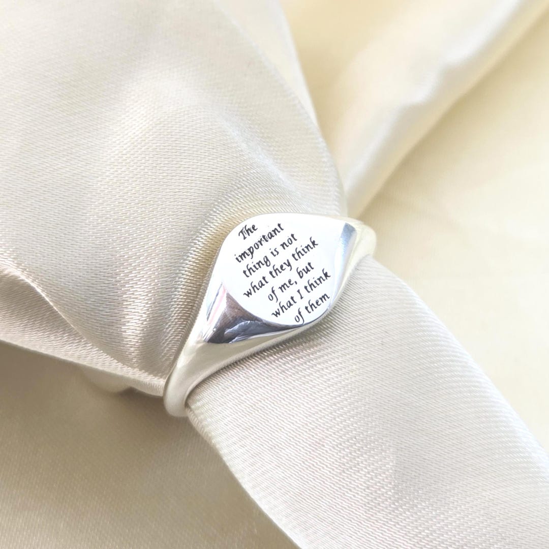 Ring Motivation Personalized Quote Engraved Ring | Motivational Ring | Inspirational ...
