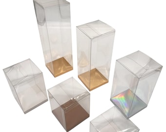 Pop & Lock Clear Gift Box - Display Packaging, 4 Base Color, 12 Pack