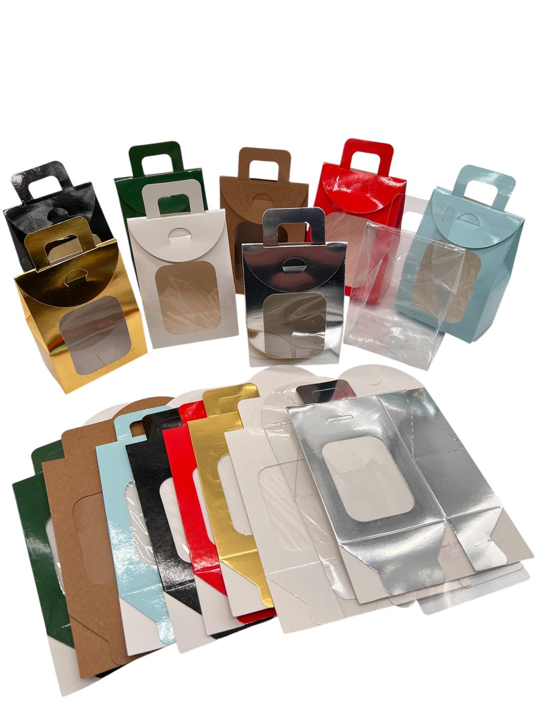 Multiple Color Boxes Window Gift Boxes – Multiple Colors - Pack 12 - Etsy